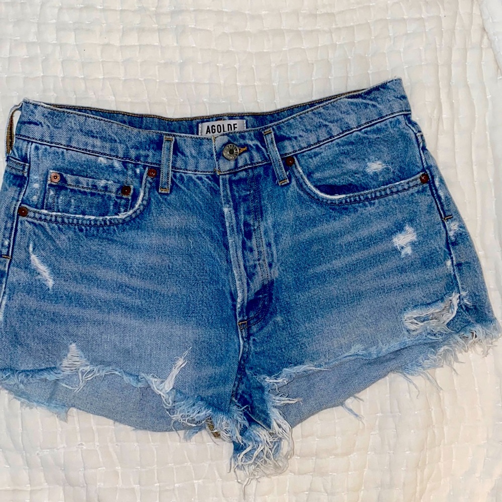 Agolde—Parker vintage cutoffs in swap meet size 28